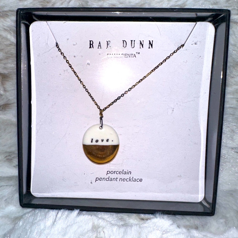 Rae Dunn “love” pendant necklace